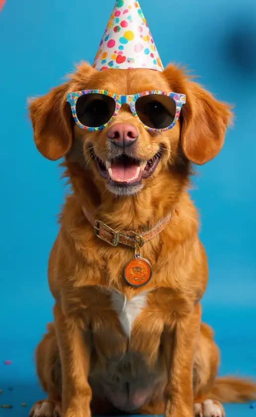 Birthday Blue filter example