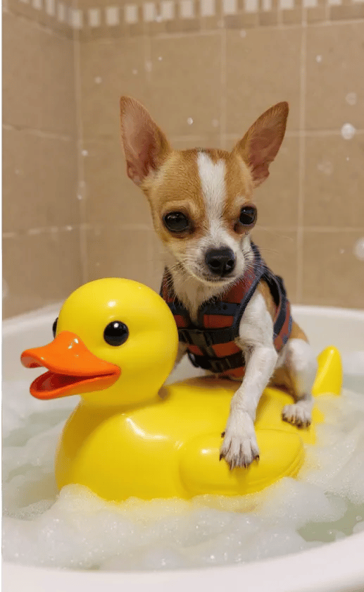 Duck Rider style in the everyday life theme.