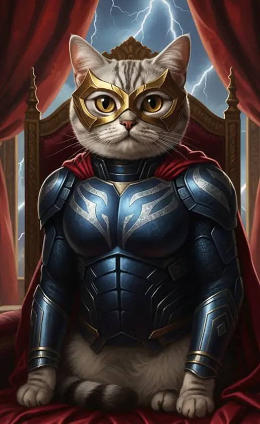 Superhero Glamour style in the fantasy theme.