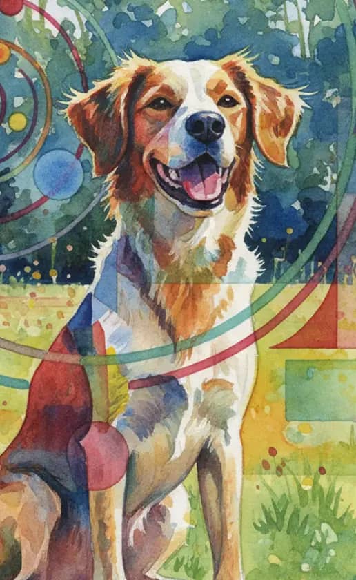 Watercolor Splash Abstract filter example