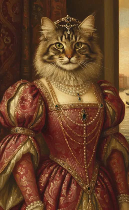 Royal Renaissance Lady style in the royal theme.