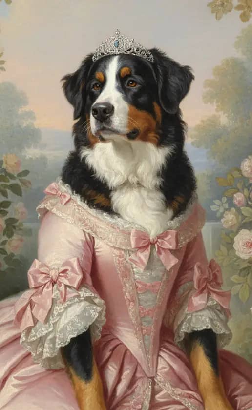 Royal Queen Rococo style in the royal theme.