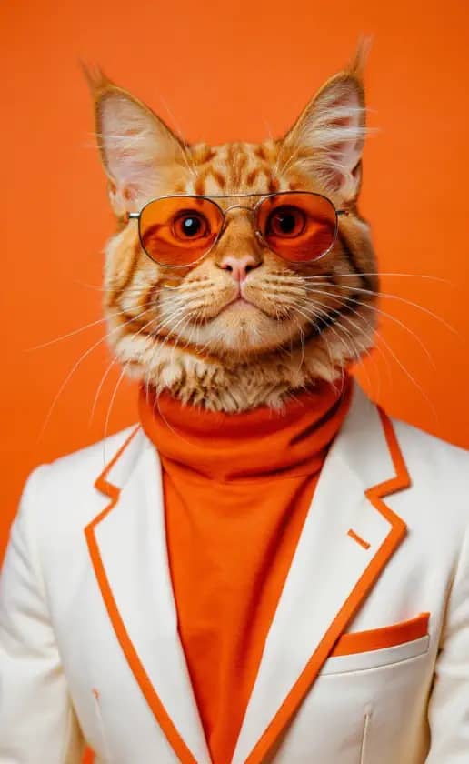 Orange Luxury style in the fashion theme.