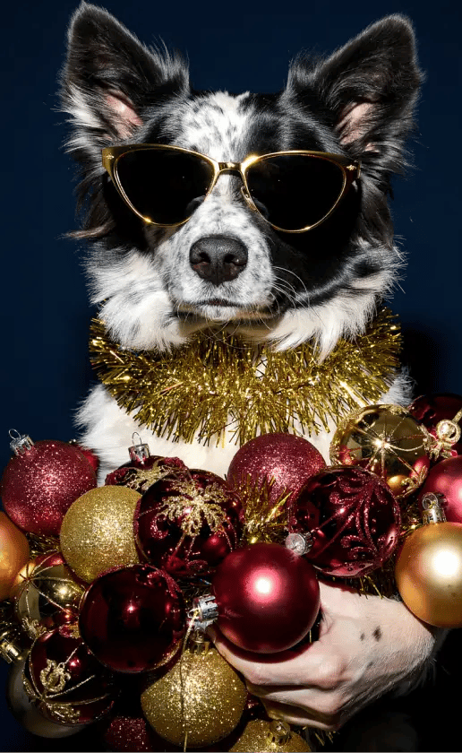 Festive Christmas ornaments and baubles for a classic tree-trimming theme.