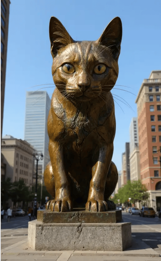 Statue style in the street art theme.