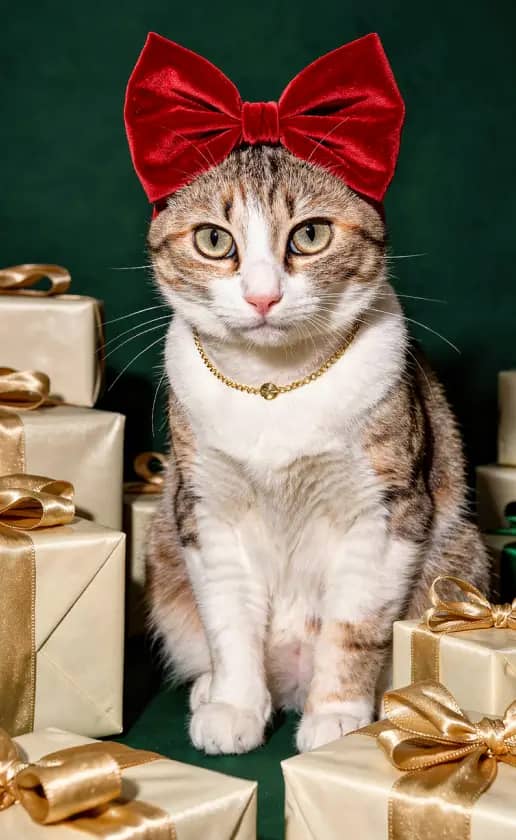 Elegant and luxurious with rich velvet ribbons and sophisticated holiday styling.