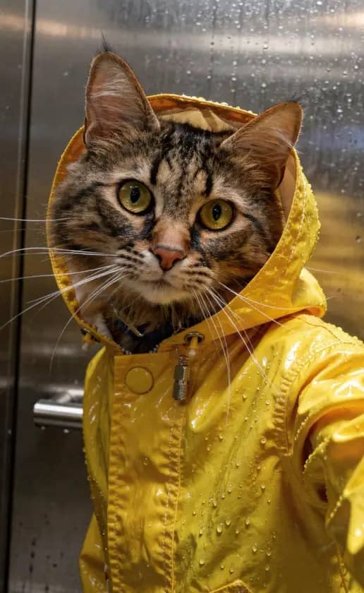 Yellow Raincoat style in the everyday life theme.