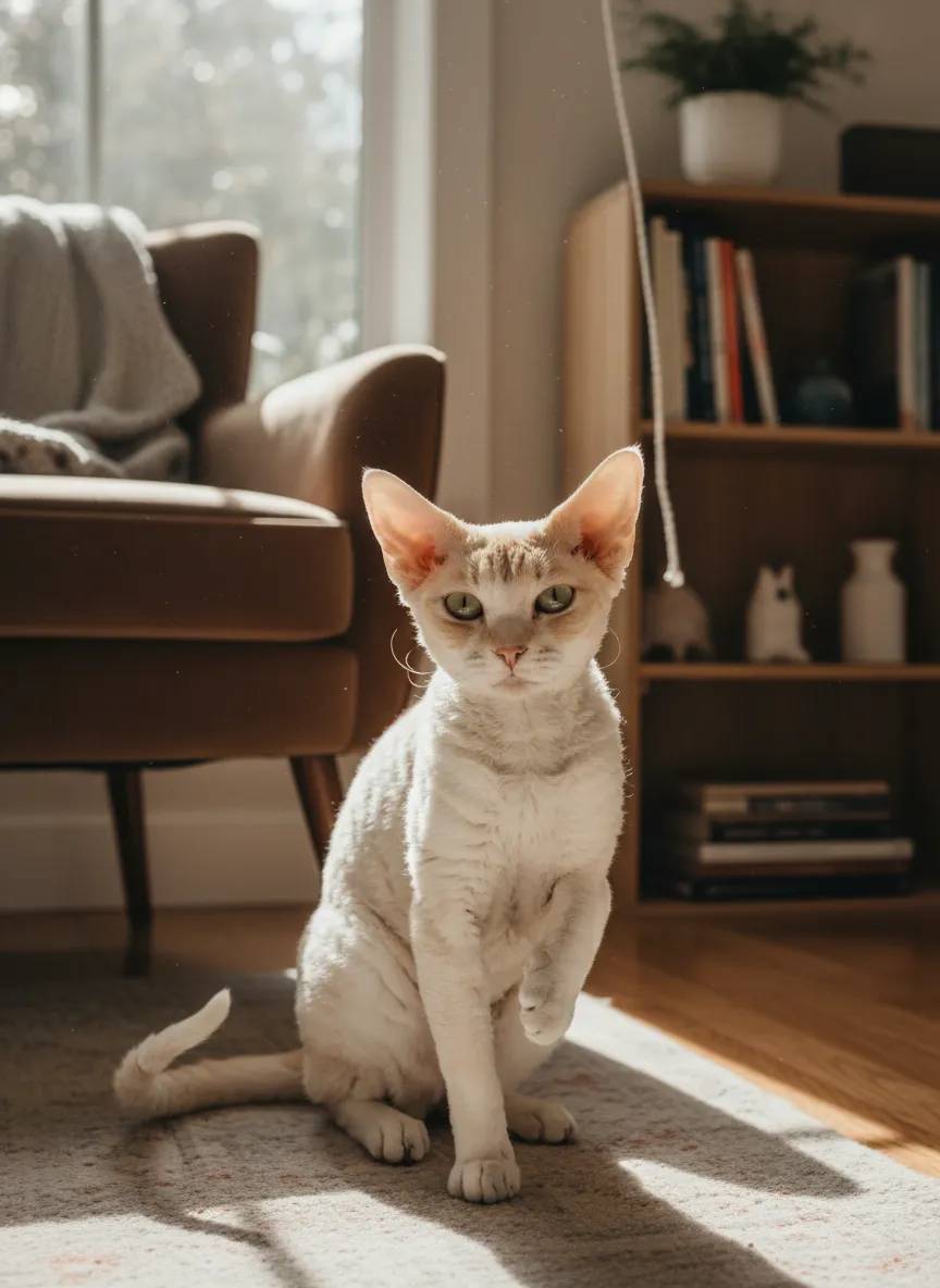 Original Devon Rex Cat photo