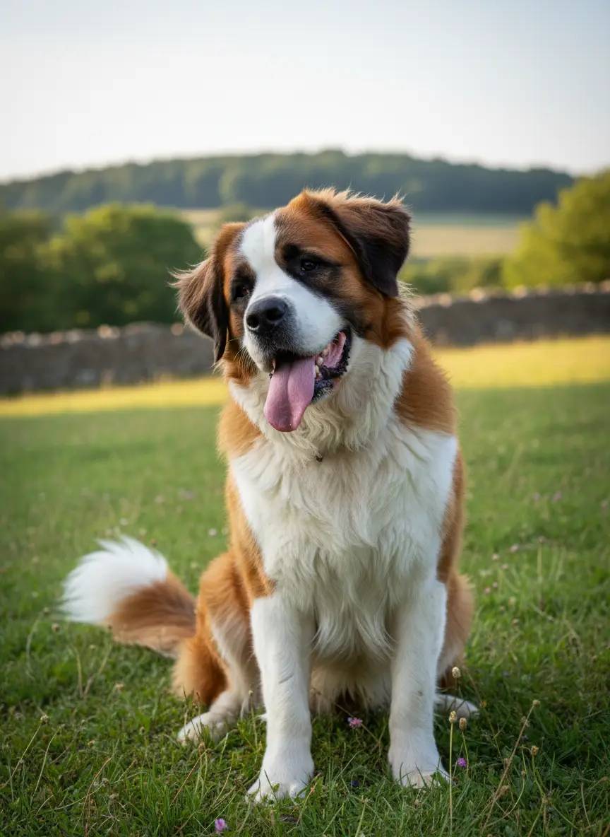 Original Saint Bernard Dog photo