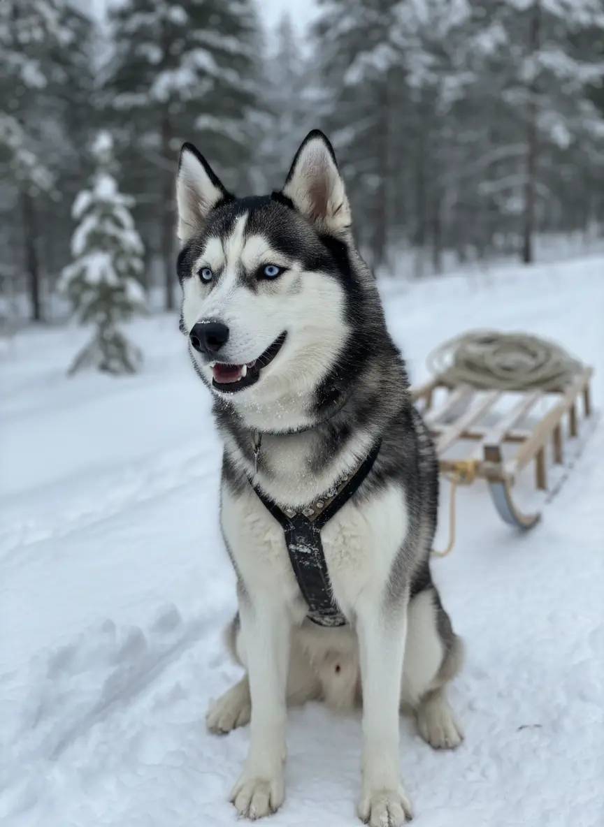 Original Siberian Husky Dog photo